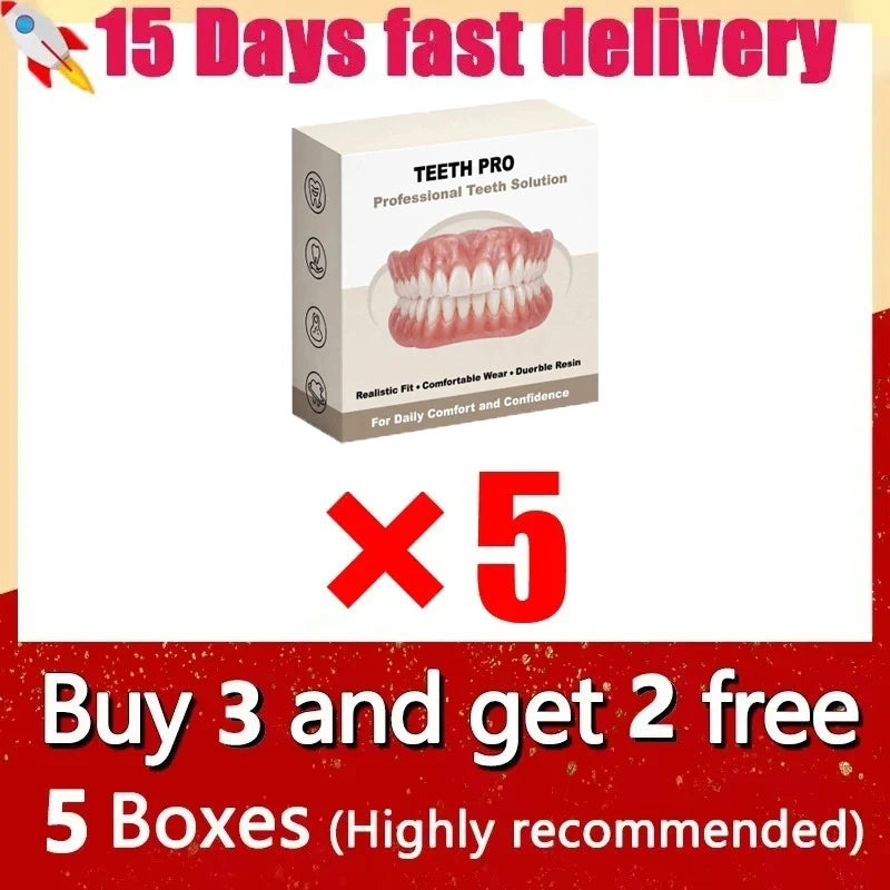 Comfortable Silicone Dentures for Realistic Smile - 11