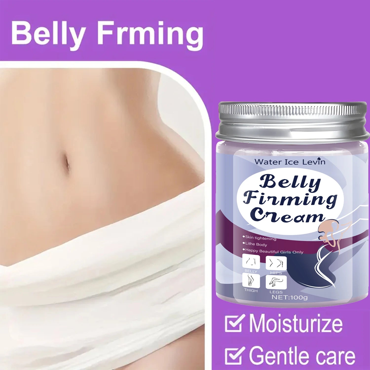 Belly Firming Cream Skin Tightening Body Lotion for Abdomen and Thighs - 4