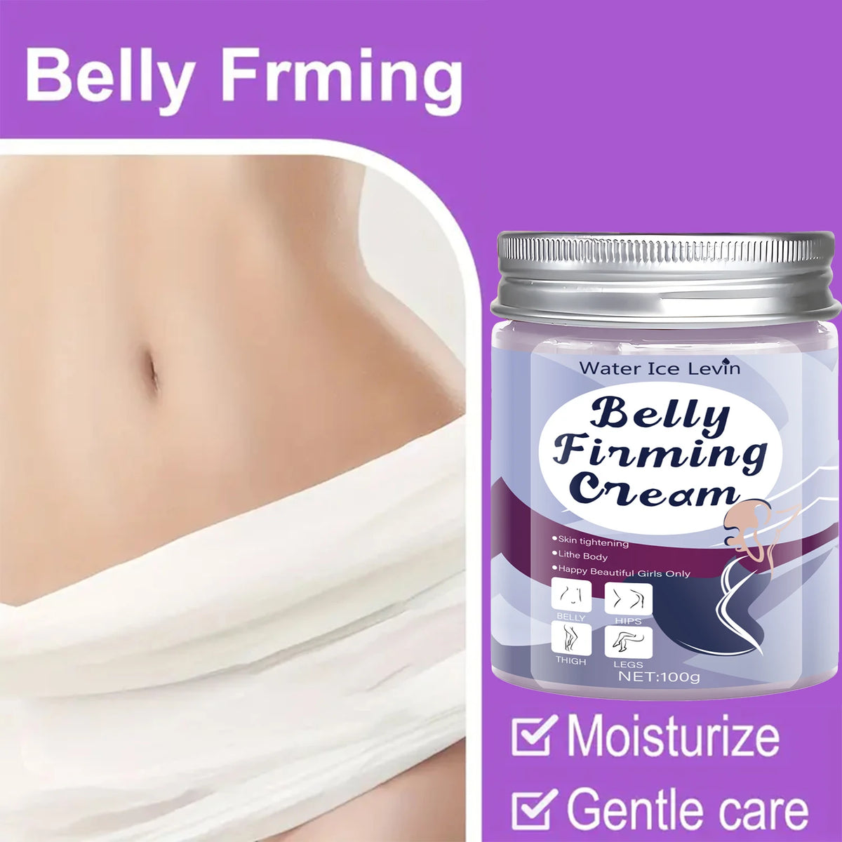 Belly Firming Cream Skin Tightening Body Lotion for Abdomen and Thighs