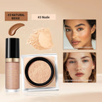 Face Concealer and Matte Setting Powder Makeup Set