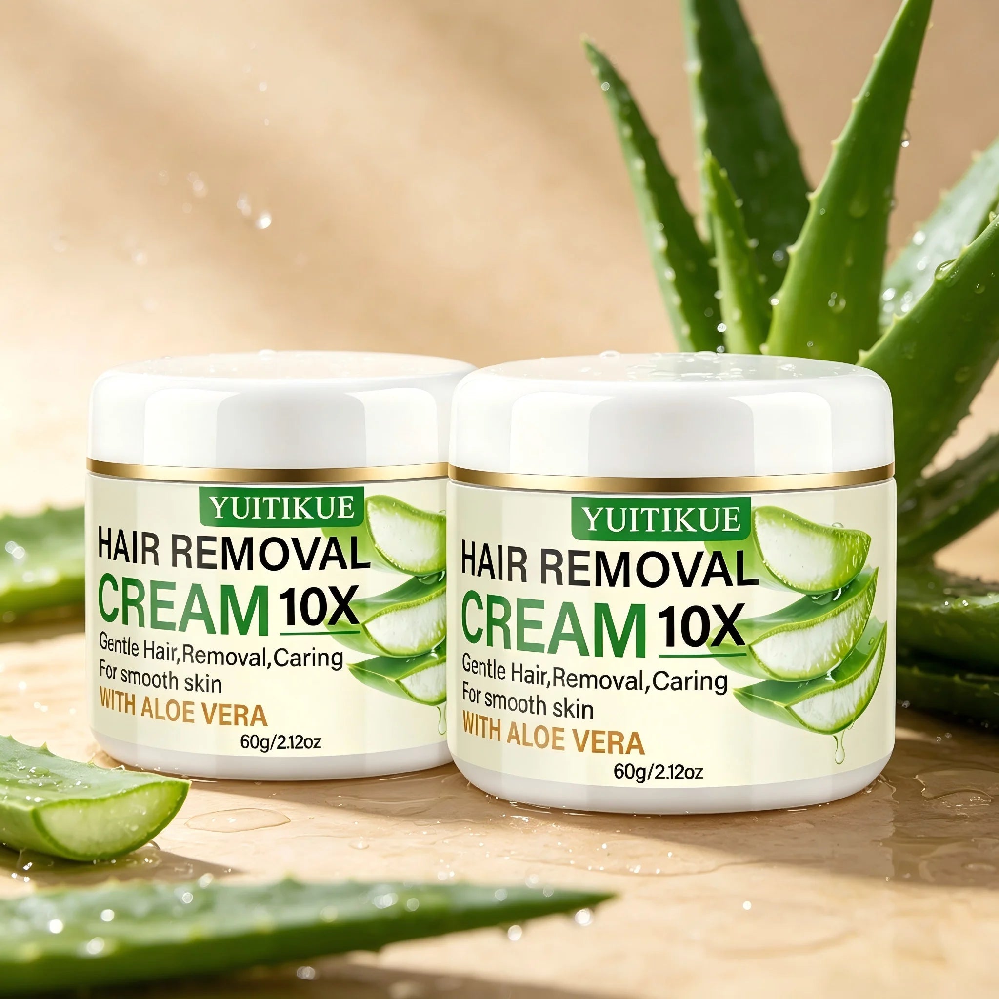 Aloe Vera Hair Removal Cream 60g Unisex Body Hair Remover