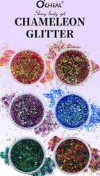 O'CHEAL Chameleon Glitter Gel Body Face and Hair Shimmer Makeup