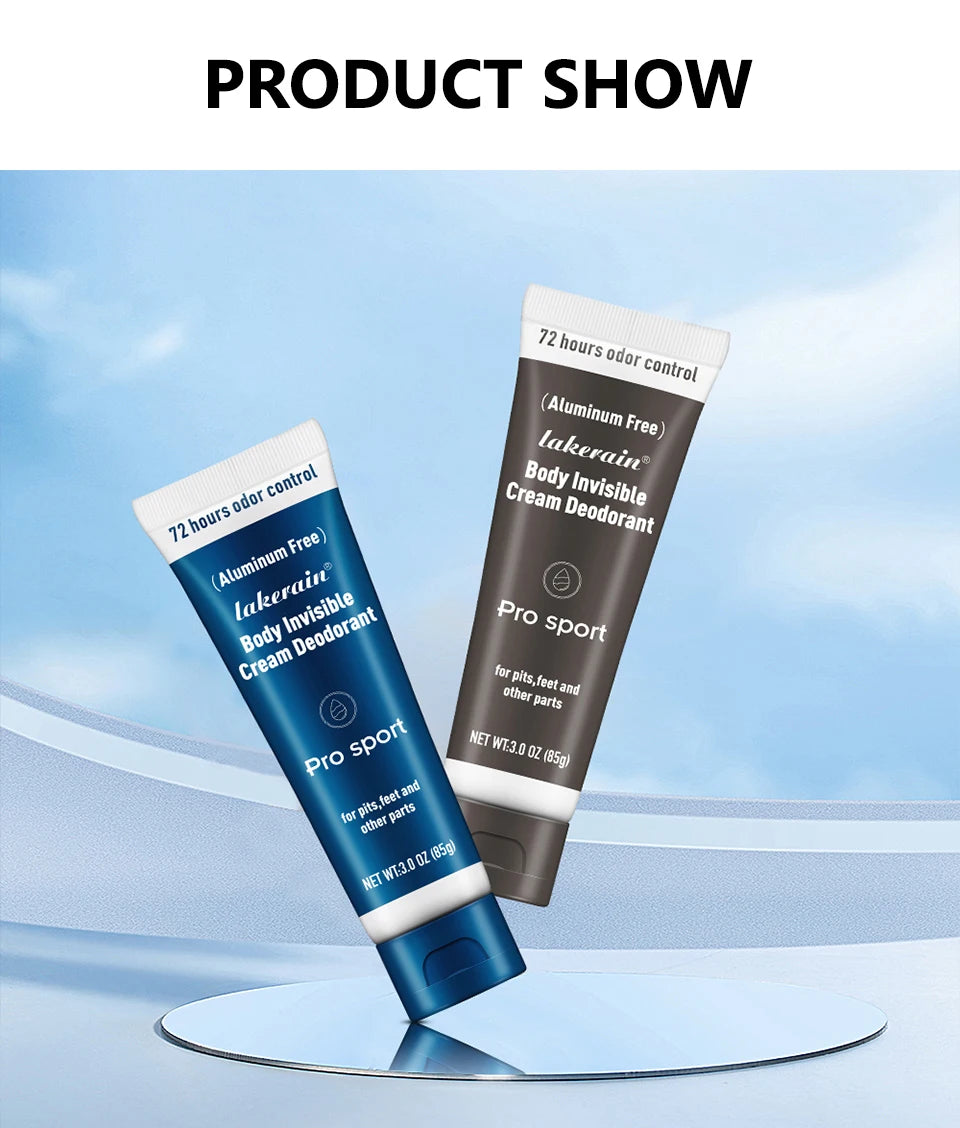 All-Day Invisible Body Deodorant Cream for Odor Control