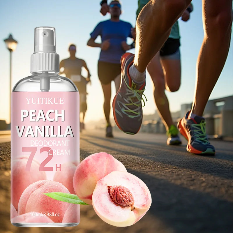 Yuitikue Peach Vanilla Deodorant Spray 72H Long Lasting Body Odor Control - 2