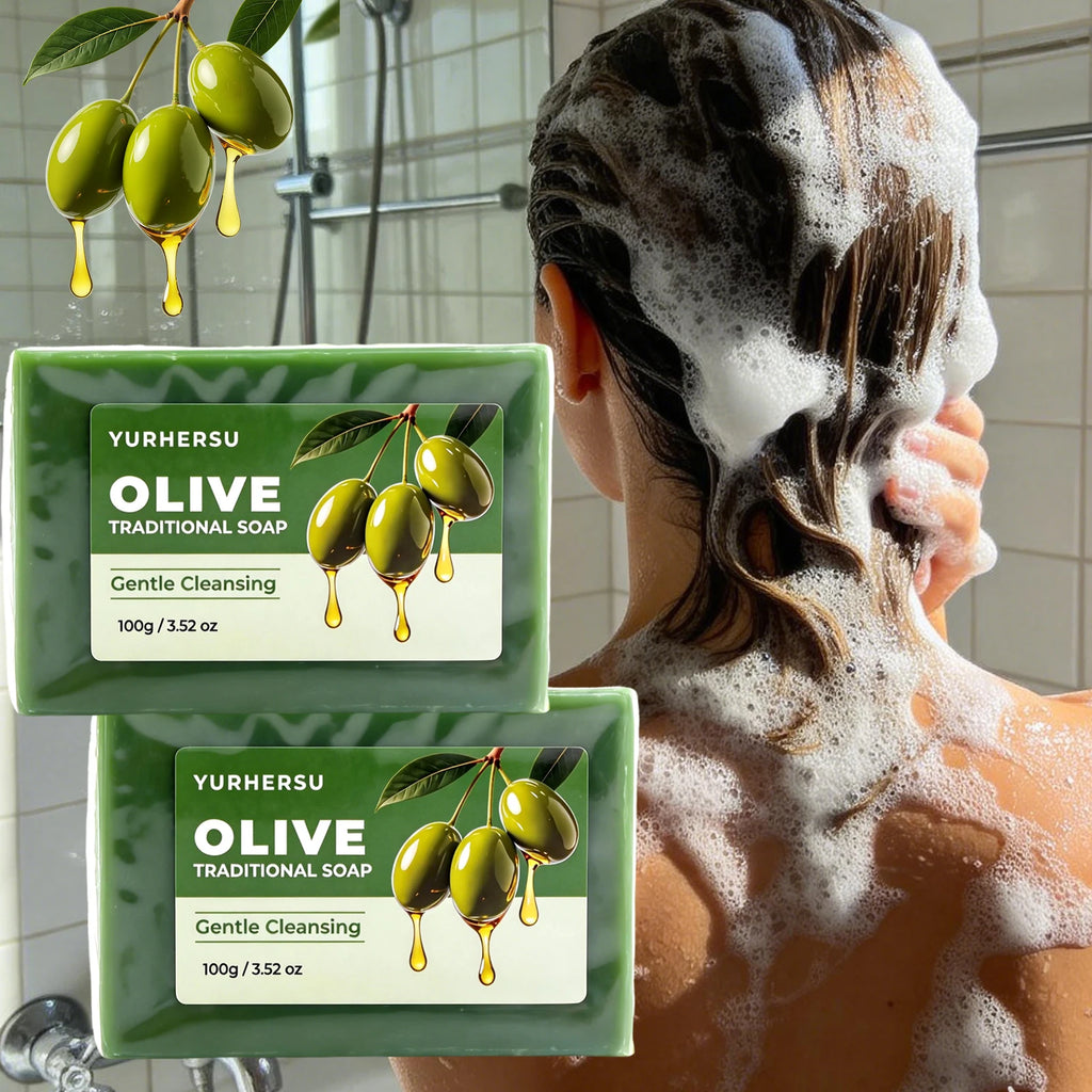 Handmade Olive Oil Soap Moisturizing Bar for Face Body and Hair