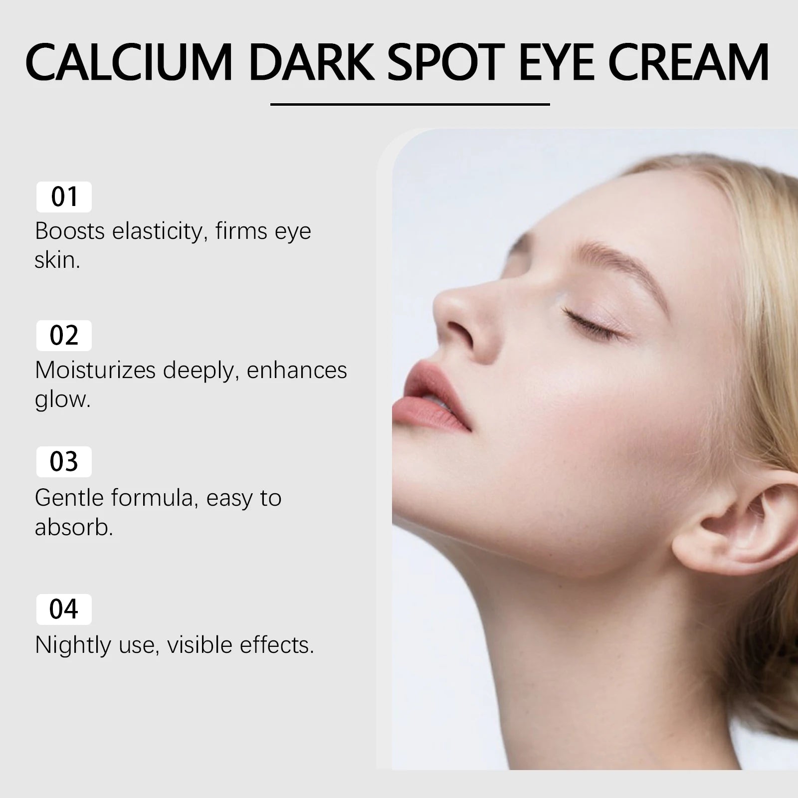 Firming Calcium Eye Cream for Dark Circles and Fine Lines - 10