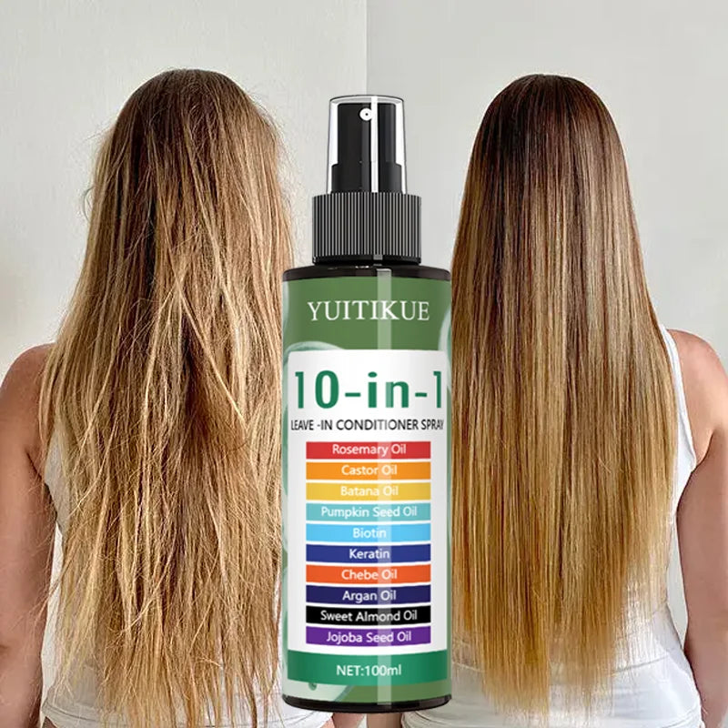 10-in-1 Leave-In Hair Conditioner Spray with Natural Oils 100ml - 5
