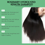 Rosemary Hydrolyzed Keratin Shampoo for Hair Repair and Volume