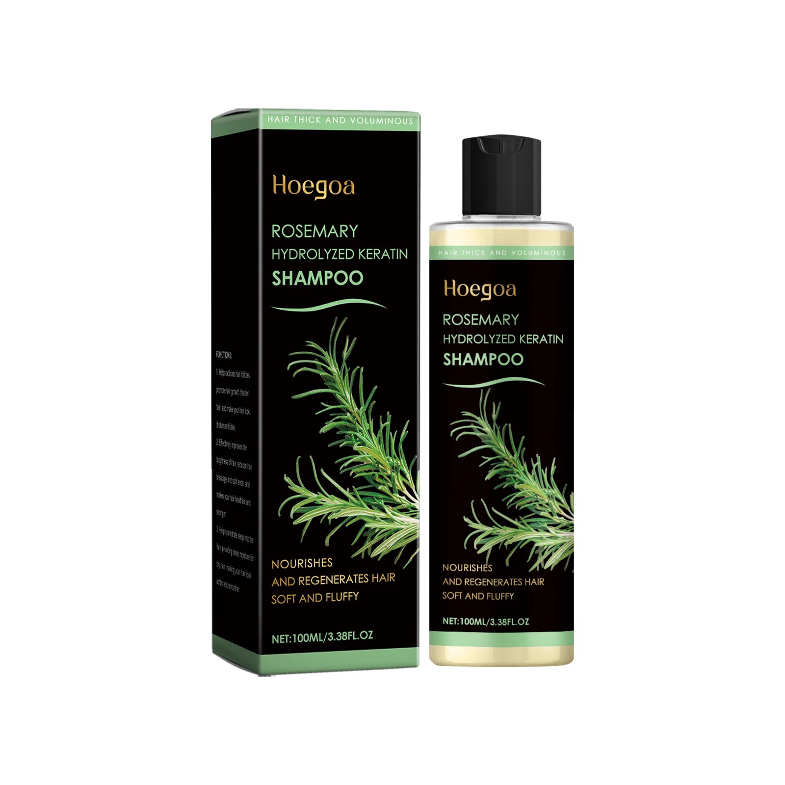 Rosemary Hydrolyzed Keratin Thickening and Moisturizing Hair Shampoo - 21