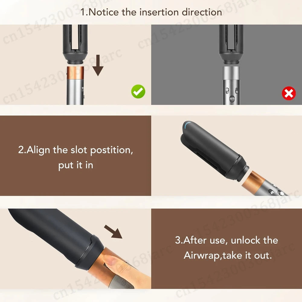 Hair Straightening Attachment for Dyson Airwrap Styling Tool