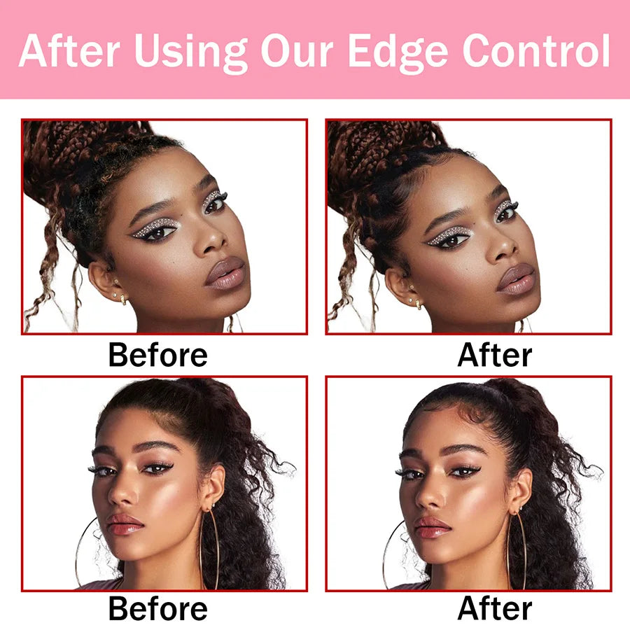 50g Edge Control Hair Styling Cream and Anti Frizz Wax - 6