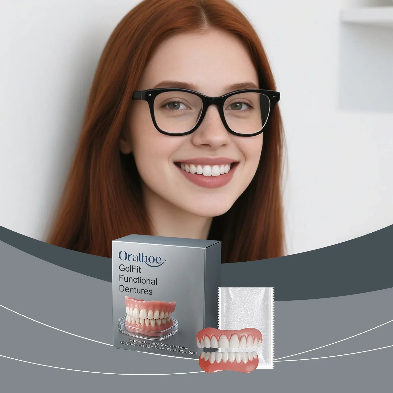 Temporary Realistic Denture Set for Missing Teeth and Gaps - 9