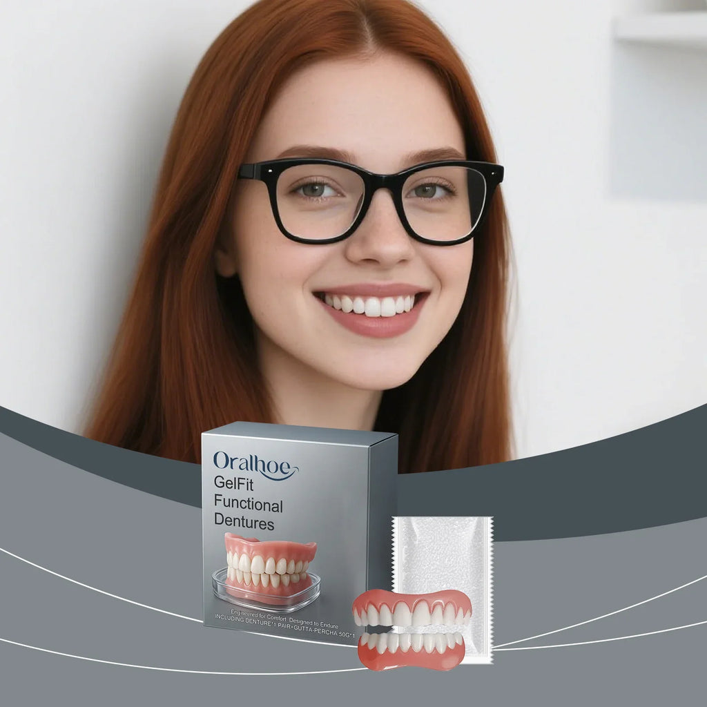 Temporary Realistic Denture Set for Missing Teeth and Gaps