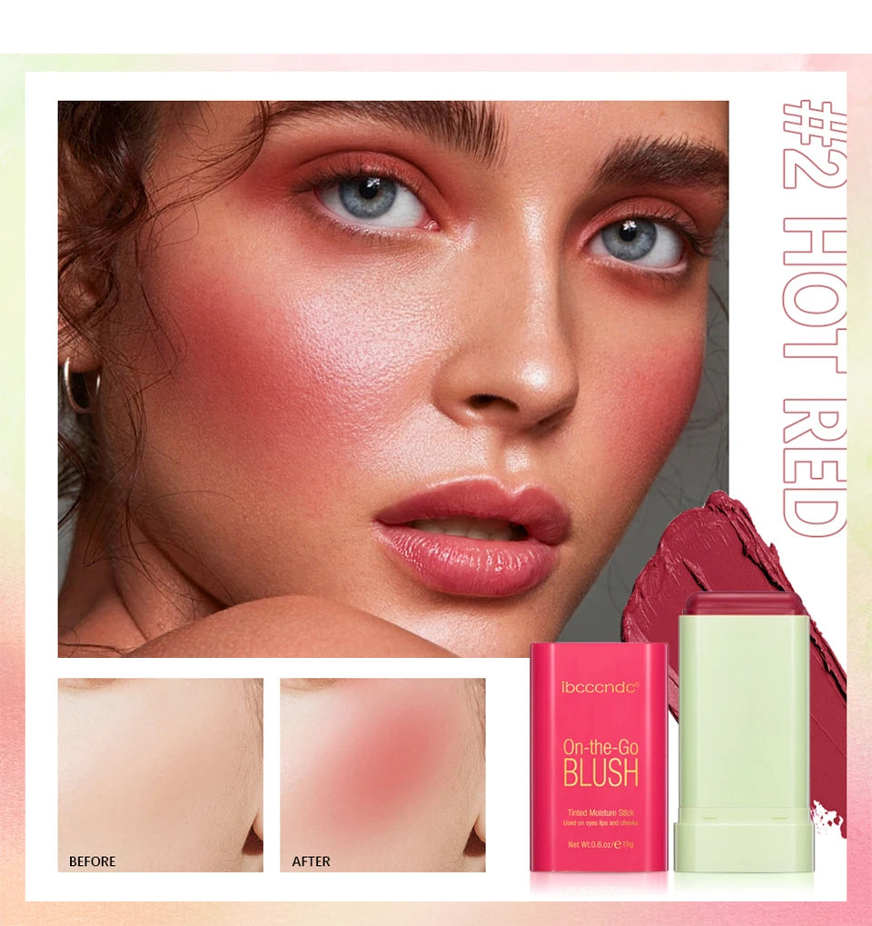 Cream Blush Stick for Lips and Cheeks