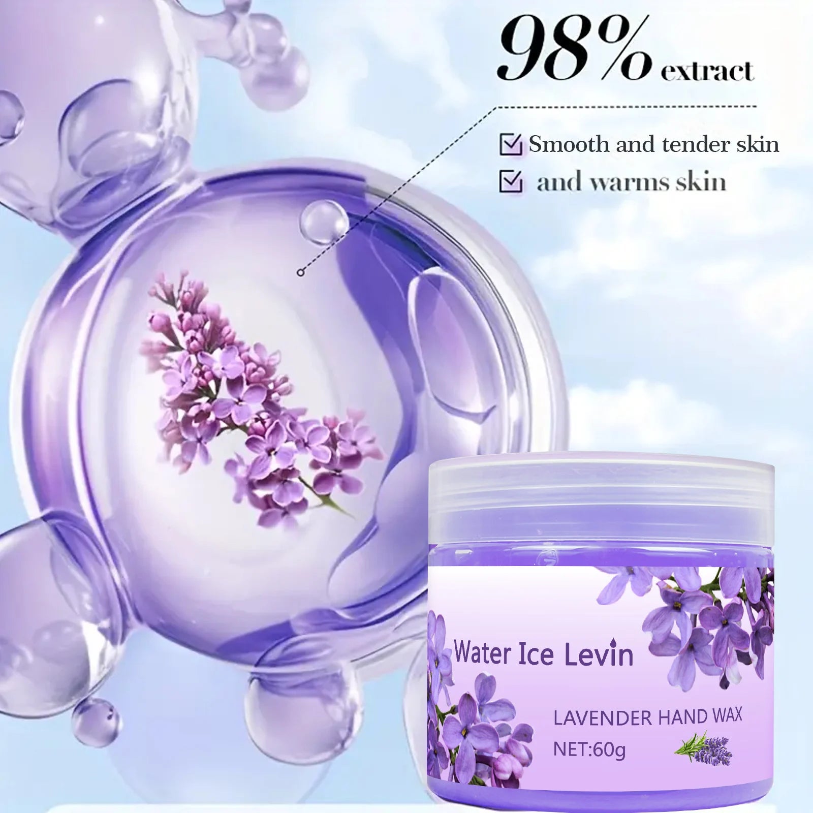 Lavender Moisturizing Hand Wax Mask Smoothing Skin Treatment - 9