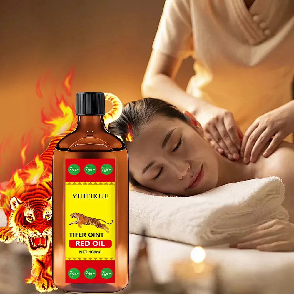 YUITIKUE Tiger Red Oil 100ml Muscle and Joint Massage Relief