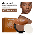 Matte Bronze Pressed Powder for Natural Sun-Kissed Look