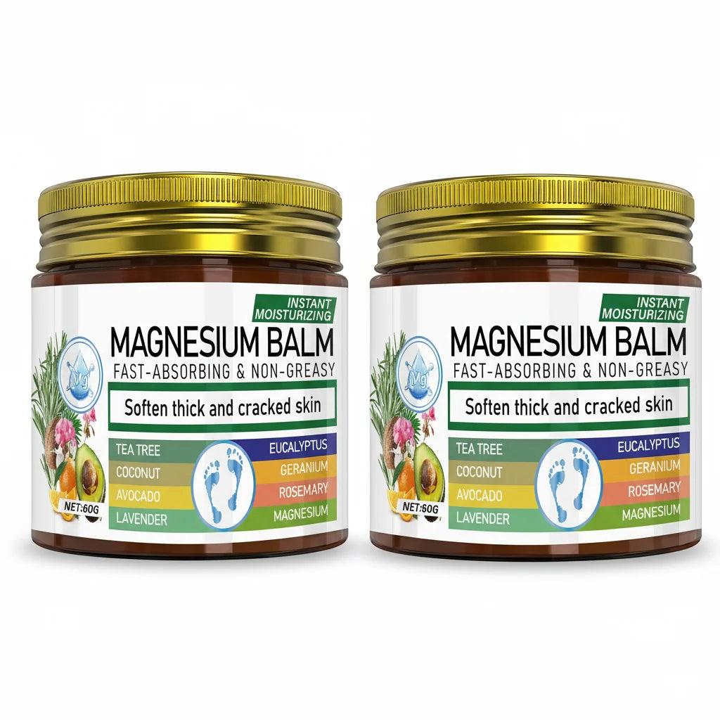 Magnesium Body Balm Fast Absorbing Cream for Dry Cracked Skin