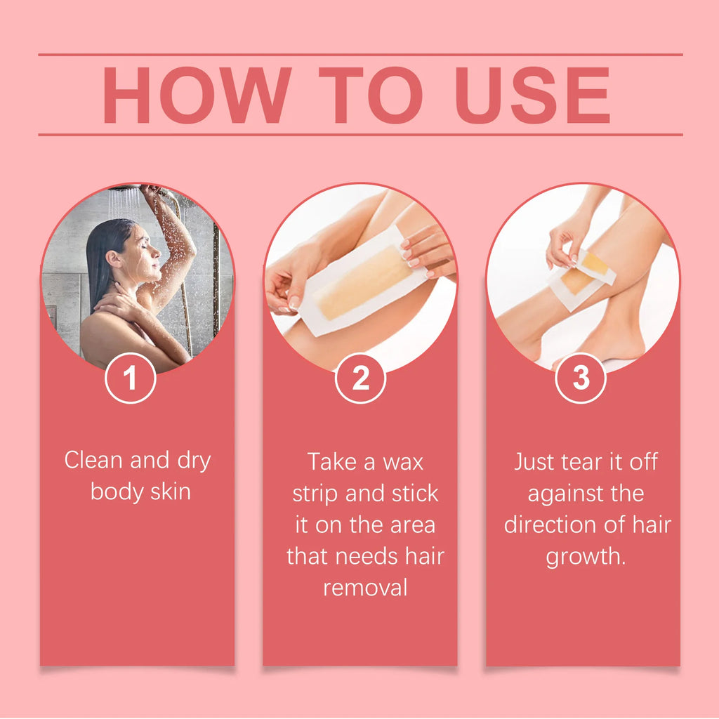 Full Body Hair Removal Wax Strips for Smooth Skin