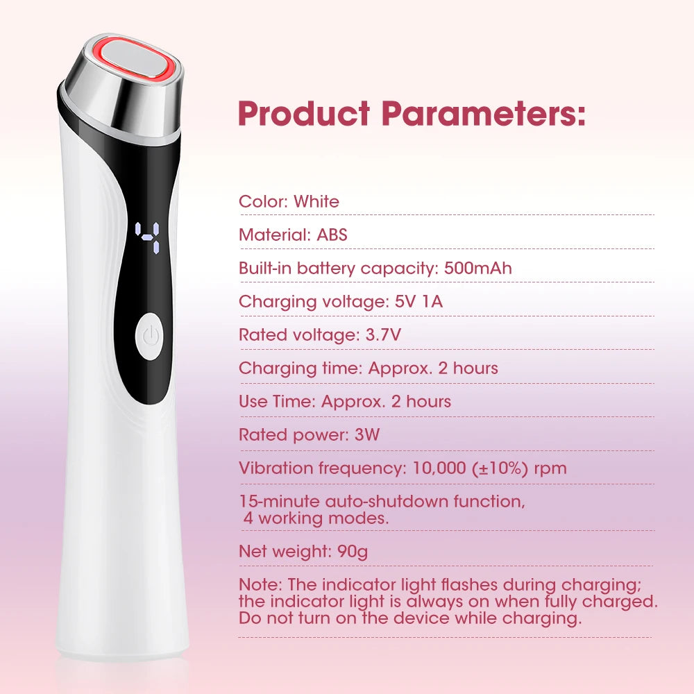 4-in-1 LED Facial Massager for Skin Tightening and Rejuvenation