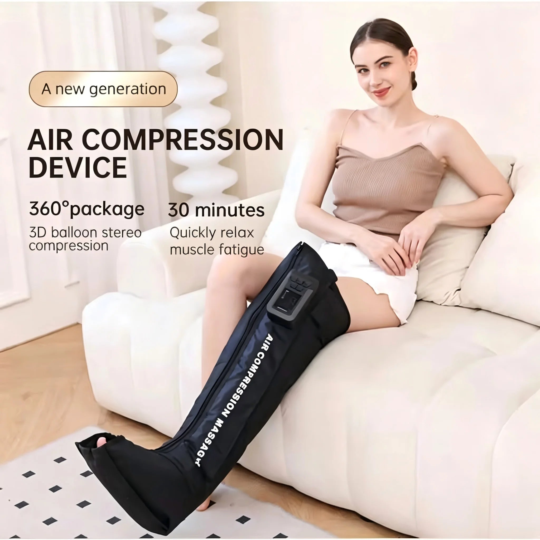 Full Leg Air Compression Massager for Recovery and Circulation - 1