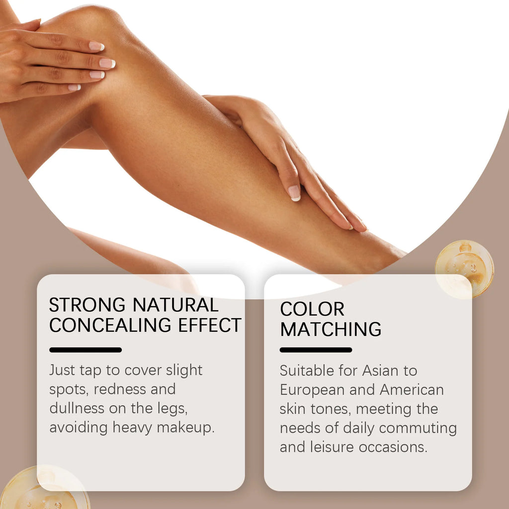 Waterproof Leg Foundation and Self Tanning Concealer Cream