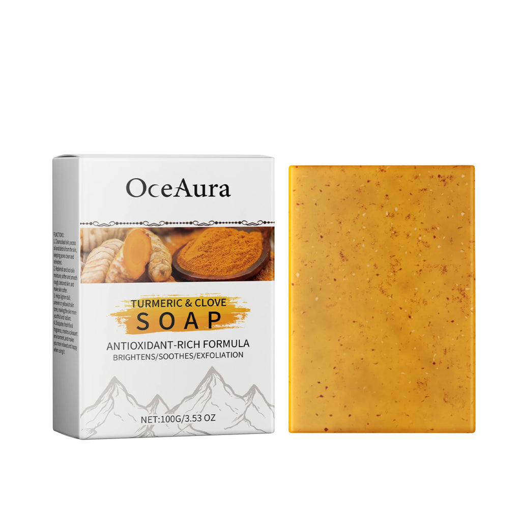 Turmeric and Clove Exfoliating Soap Bar for Face and Body