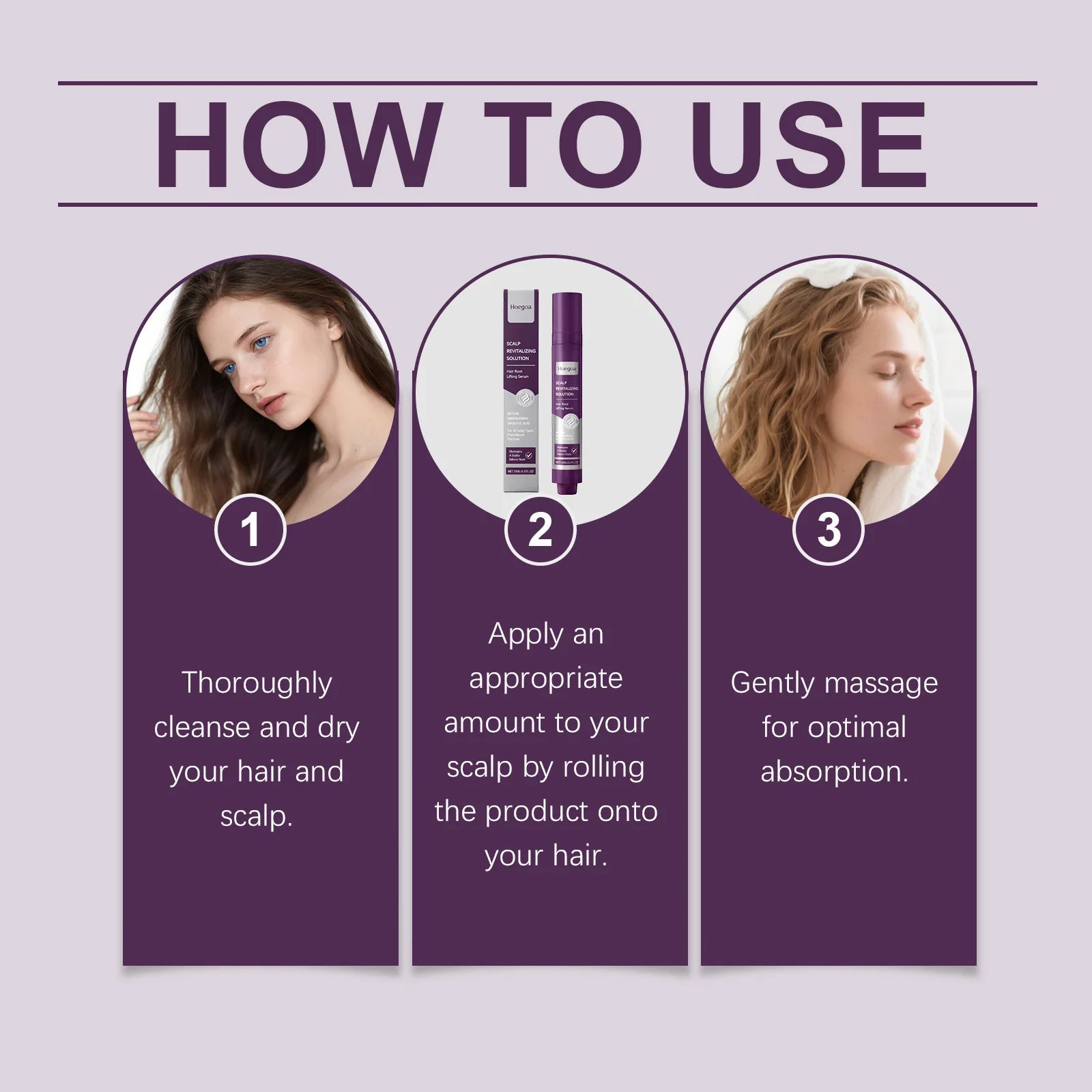 Scalp Revitalizing Roll On Serum for Hair Loss and Thickening Treatment