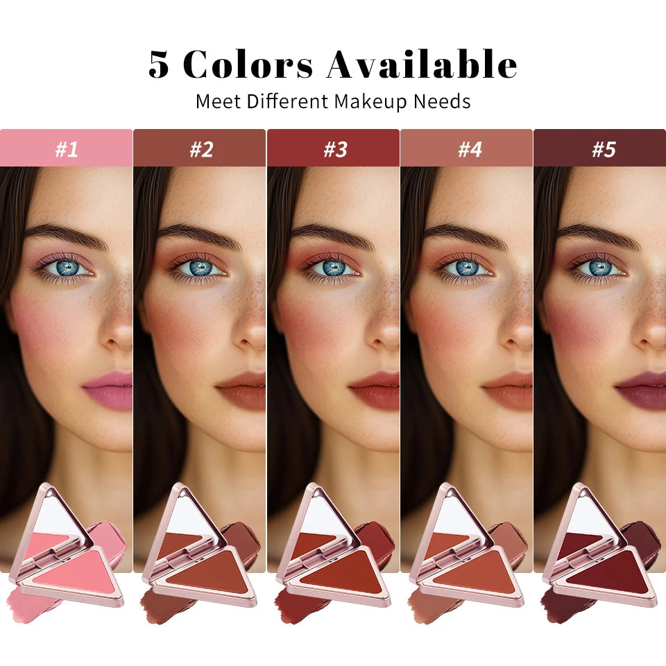 Long-Lasting Matte Satin Cream Blush for Natural Cheek Color