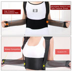 Self-Heating Magnetic Back and Shoulder Support Brace