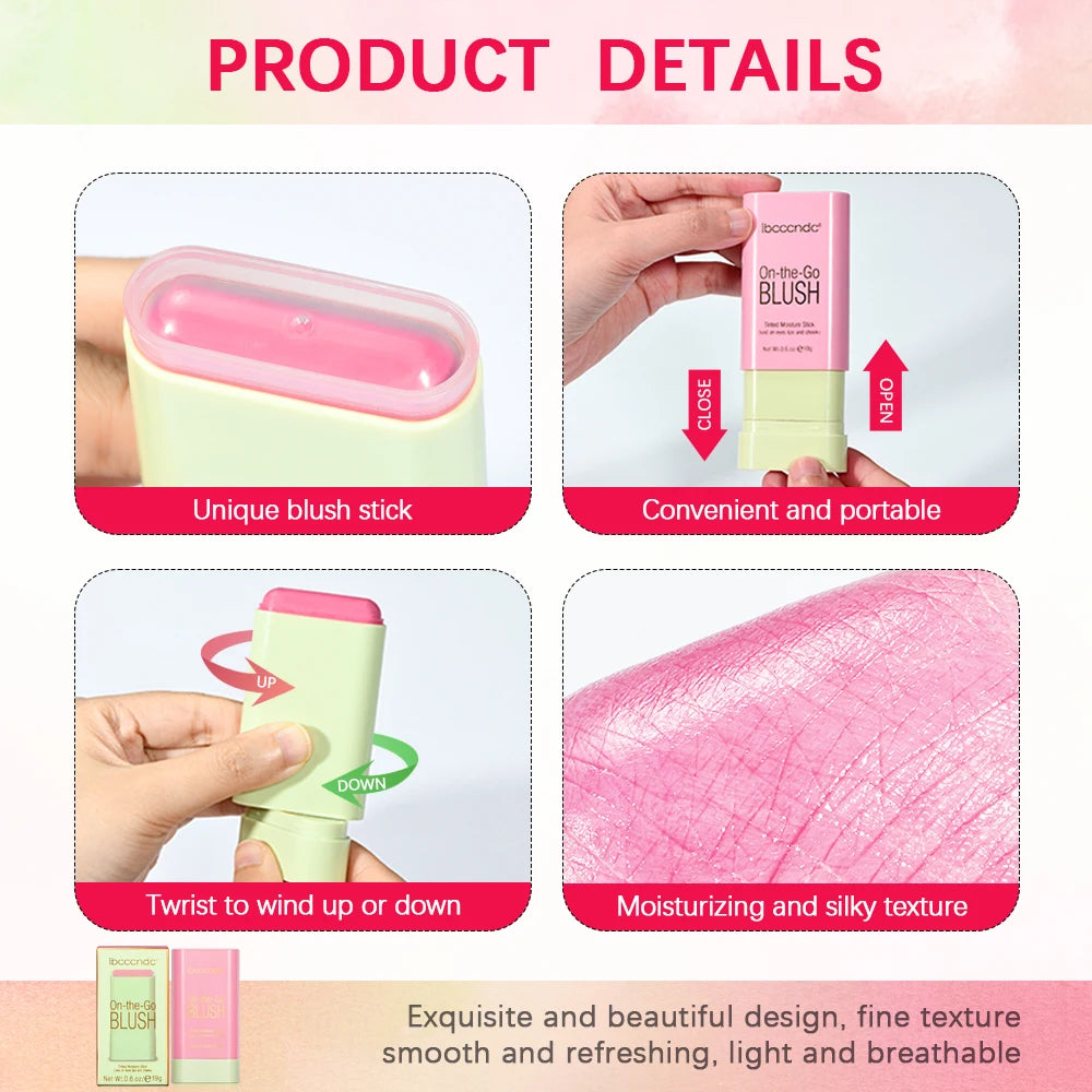 Cream Blush Stick for Lips and Cheeks