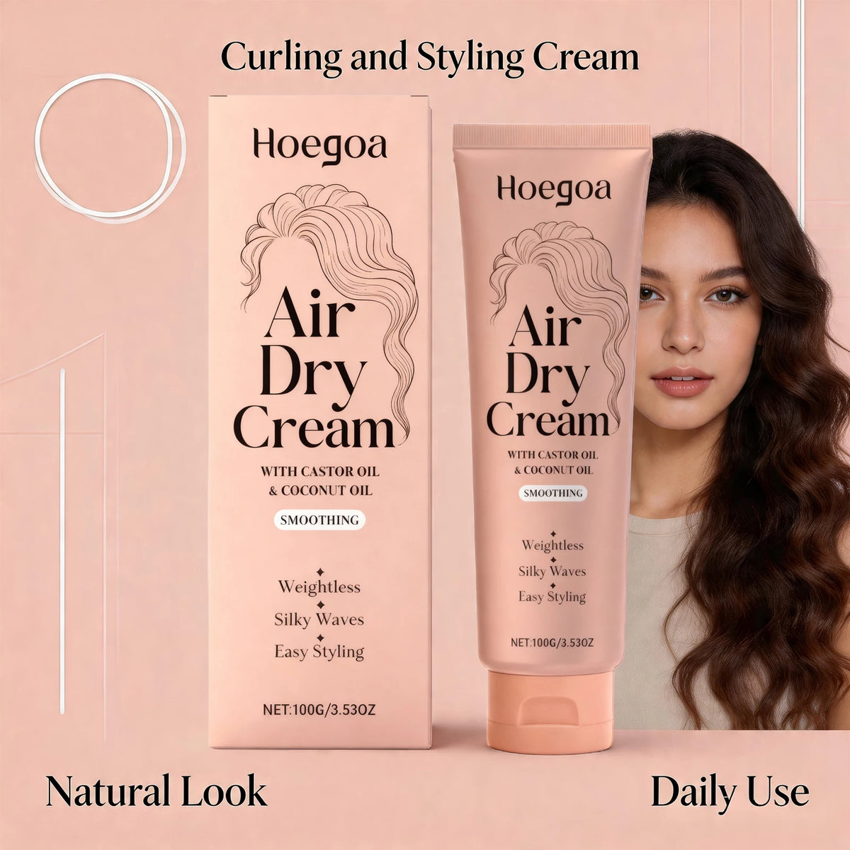 Hydrating Curl Defining Cream with Castor and Coconut Oil