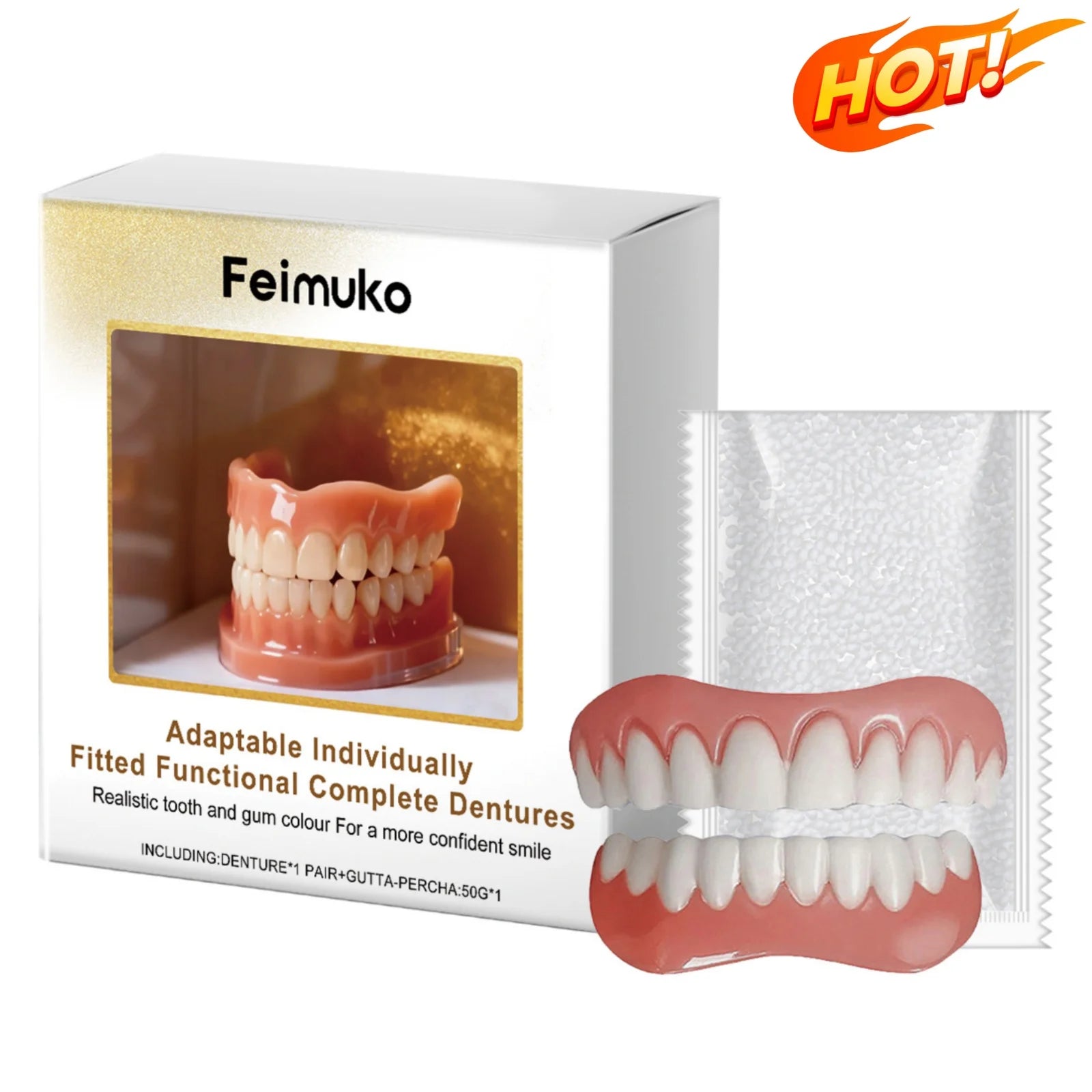 Custom Fit Cosmetic Denture Set for a Confident Smile - 1