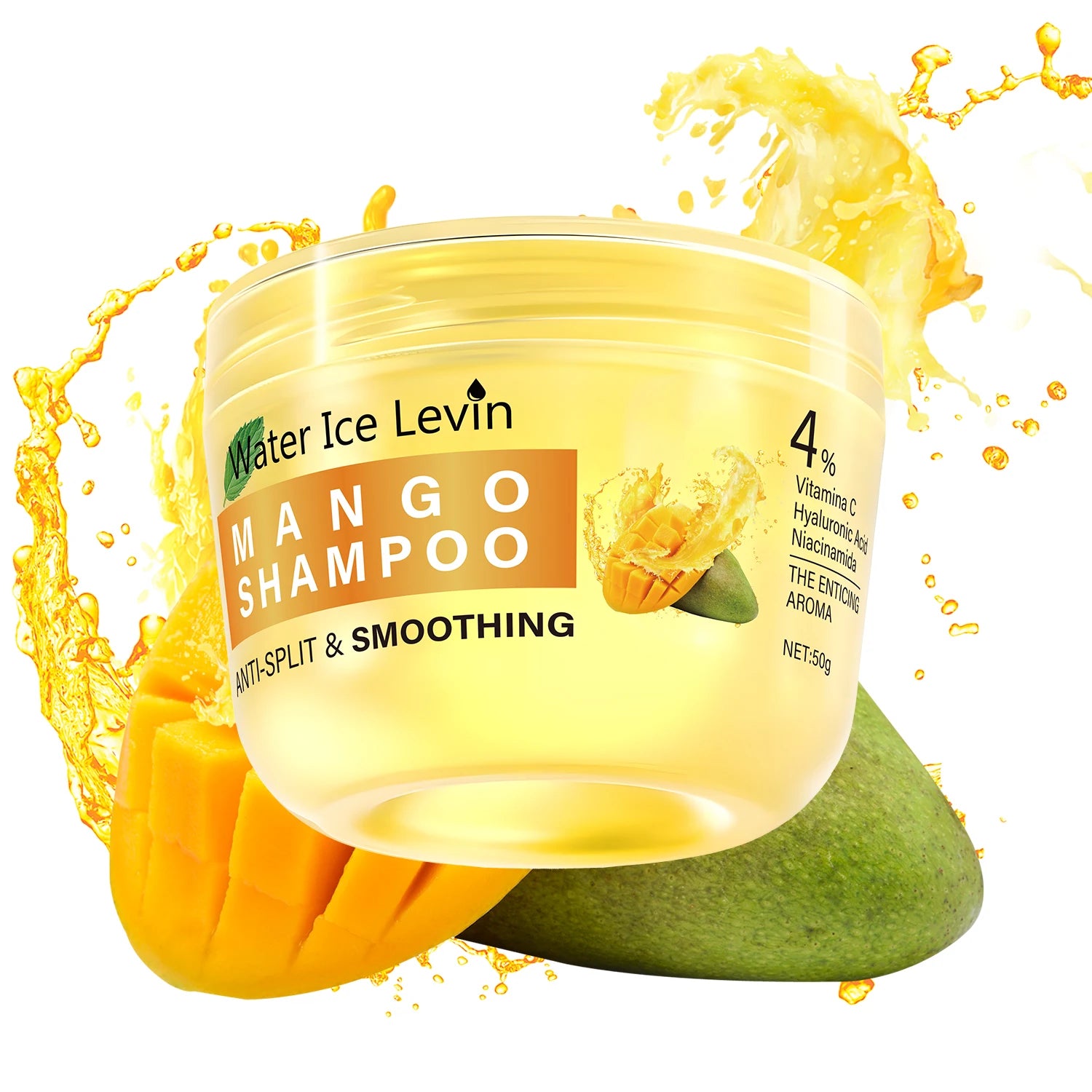 Water Ice Levin Mango Hyaluronic Acid Shampoo for Frizz Control - 1