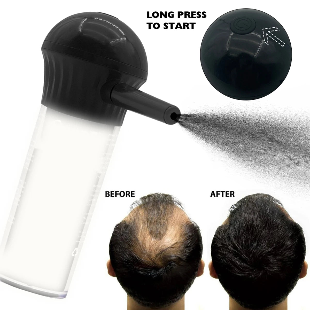 Electric Hair Fiber Applicator Pump Spray Nozzle for Hair Loss - 13