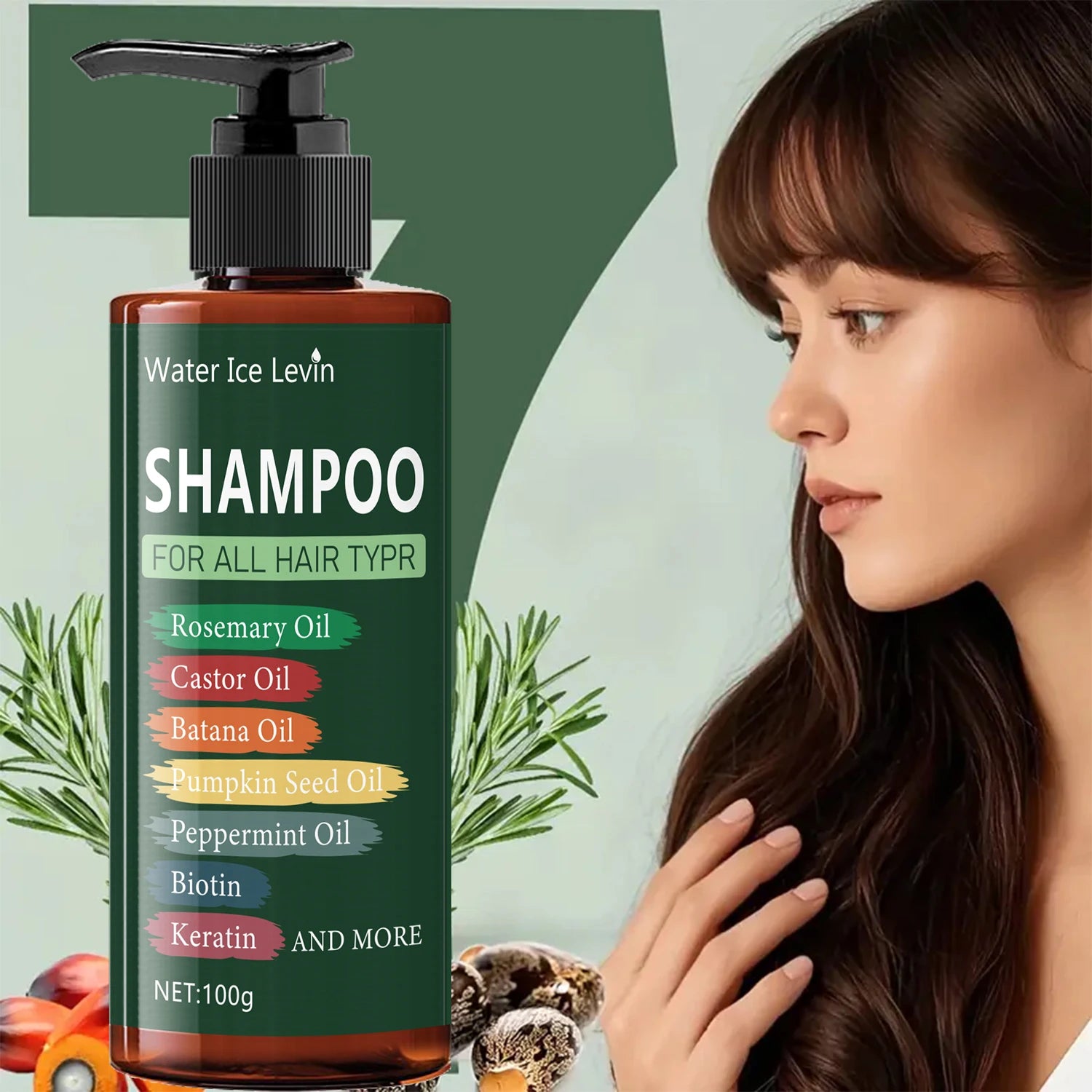 7 in 1 Hair Shampoo with Keratin and Biotin 250g