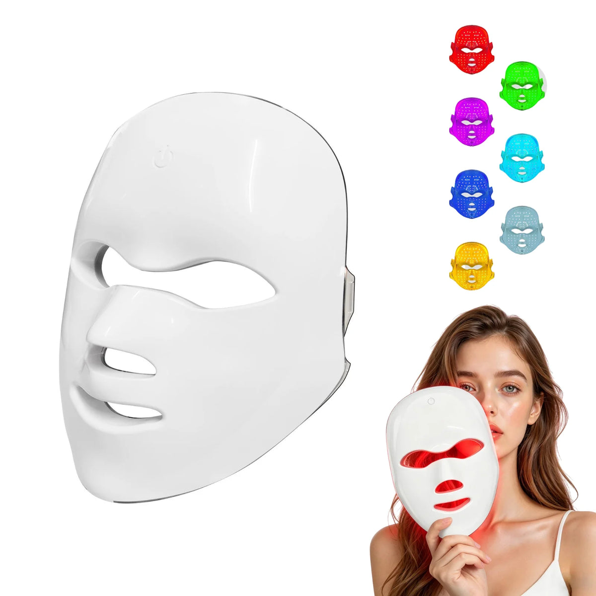 7-Color LED Photon Facial Mask for Skin Rejuvenation