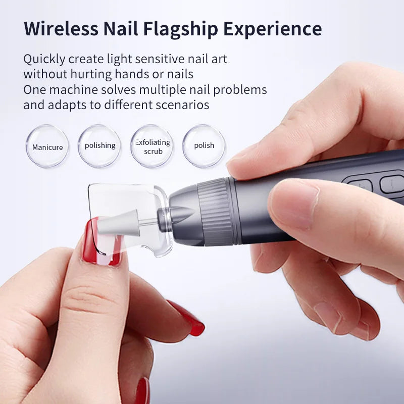 Electric Cordless Nail Drill and Manicure Pedicure Kit - 2