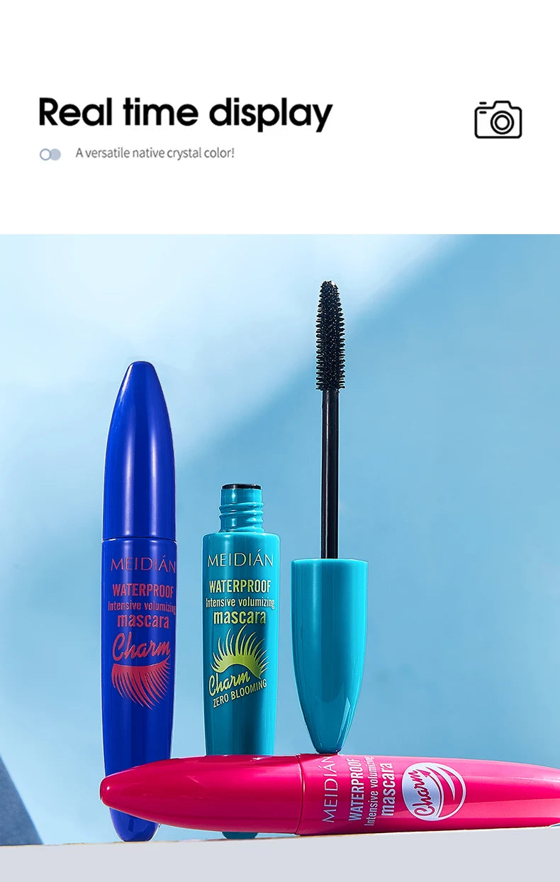 Meidian Waterproof Mascara Long Lasting Volumizing Eye Makeup