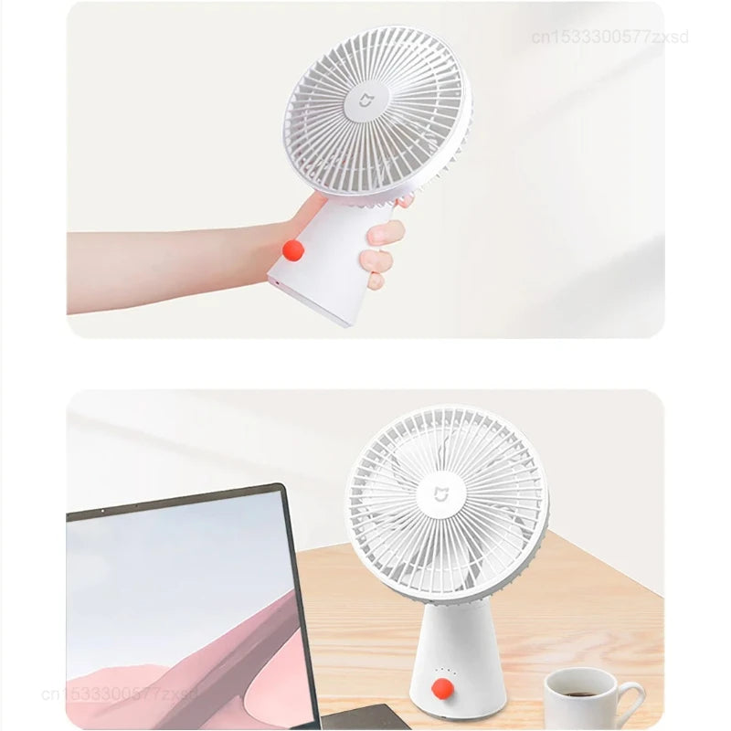 Mijia Desktop Fan Rechargeable Portable Cooling Table Fan 2 in 1