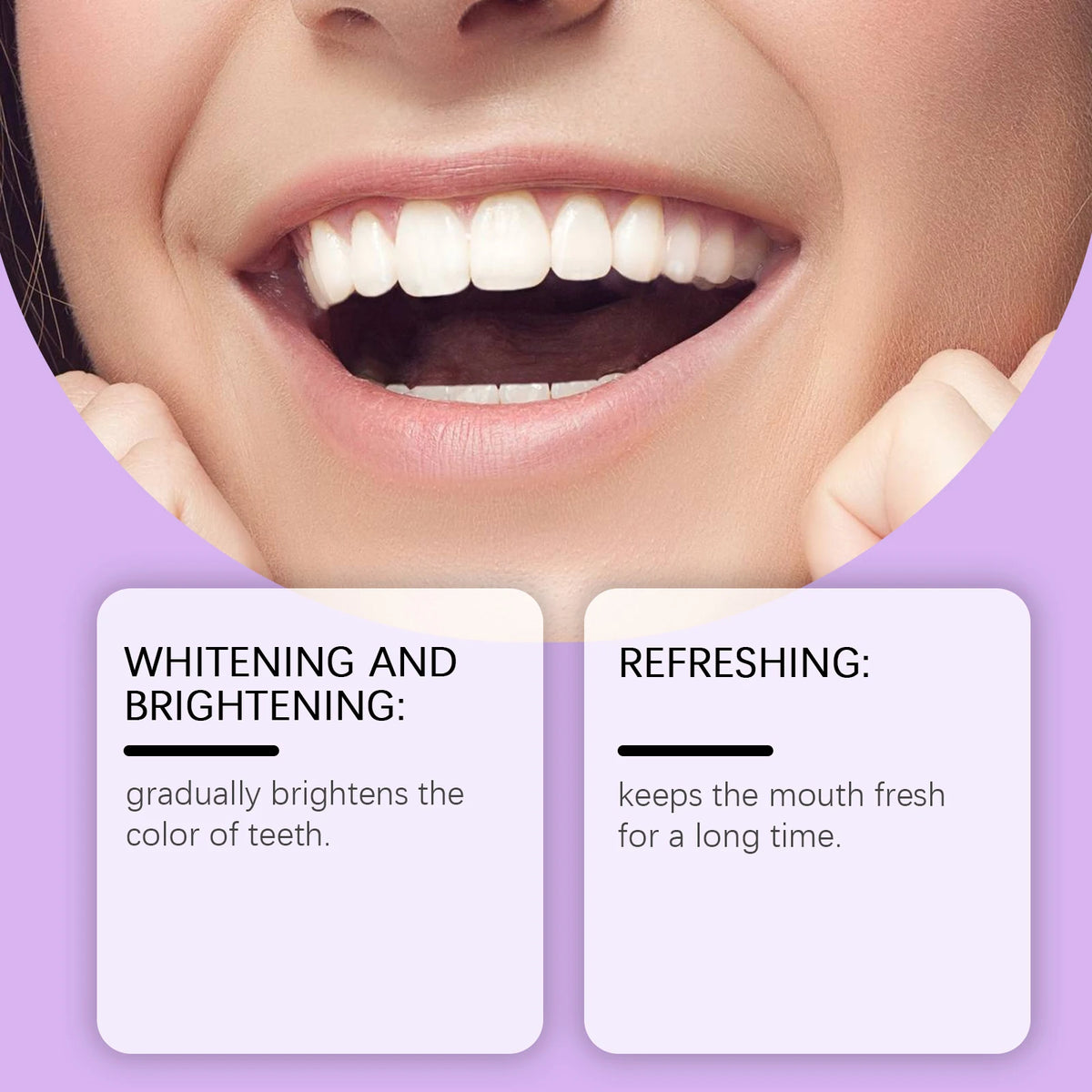 Purple Teeth Whitening Toothpaste for Stain Removal