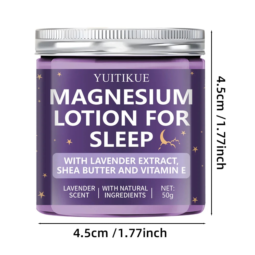 YUITIKUE Magnesium Sleep Lotion Lavender Body Cream for Natural Rest