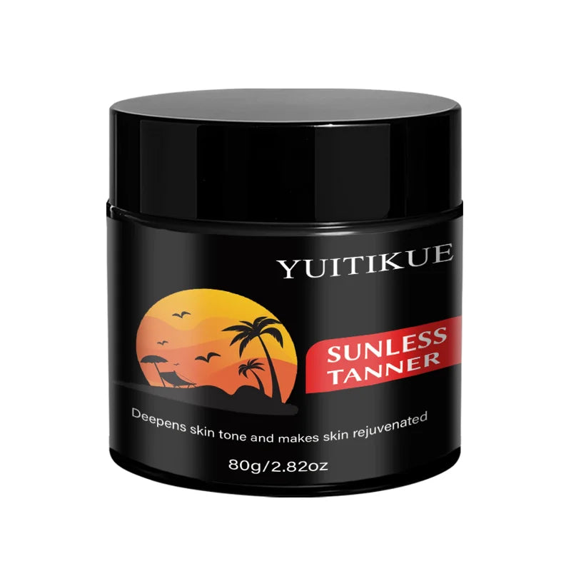 Yuitikue Sunless Tanner Cream 80g Self Tanning Bronzer for Face and Body