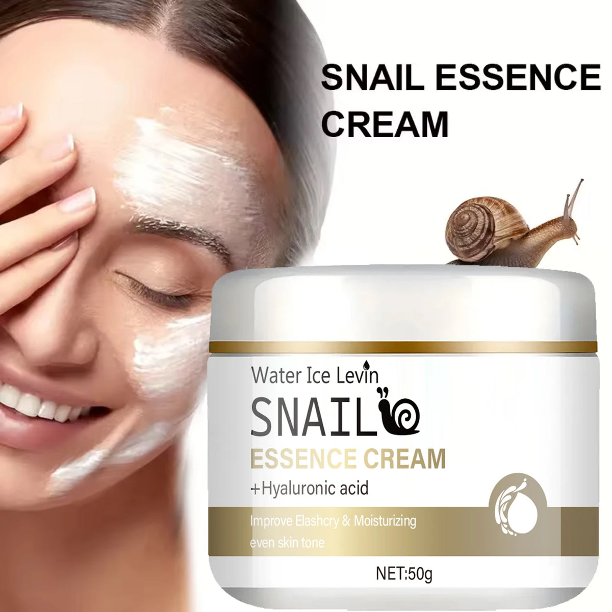 Snail Essence Moisturizing Face Cream with Hyaluronic Acid 50g