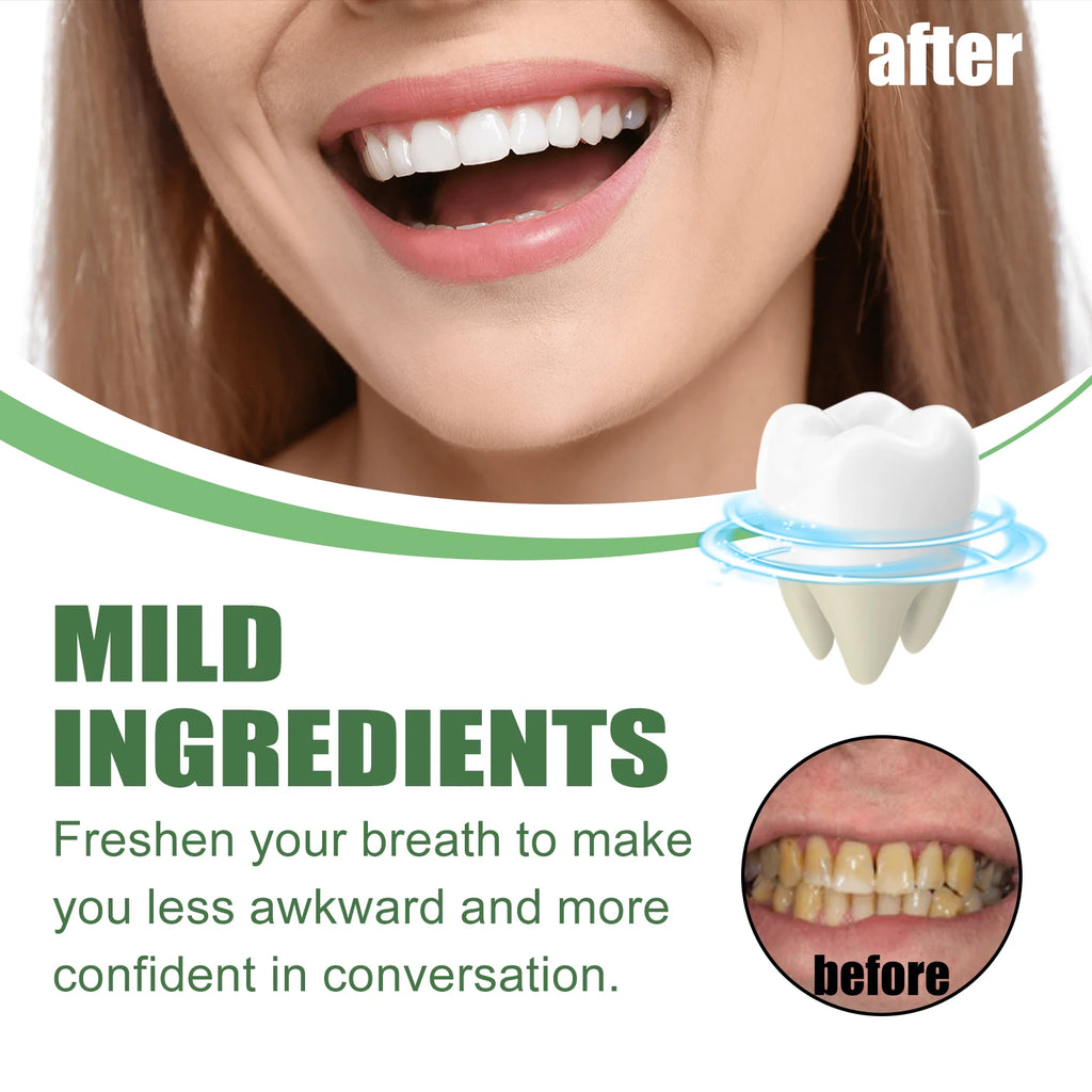 Whitening Foaming Toothpaste for Stain Removal and Fresh Breath