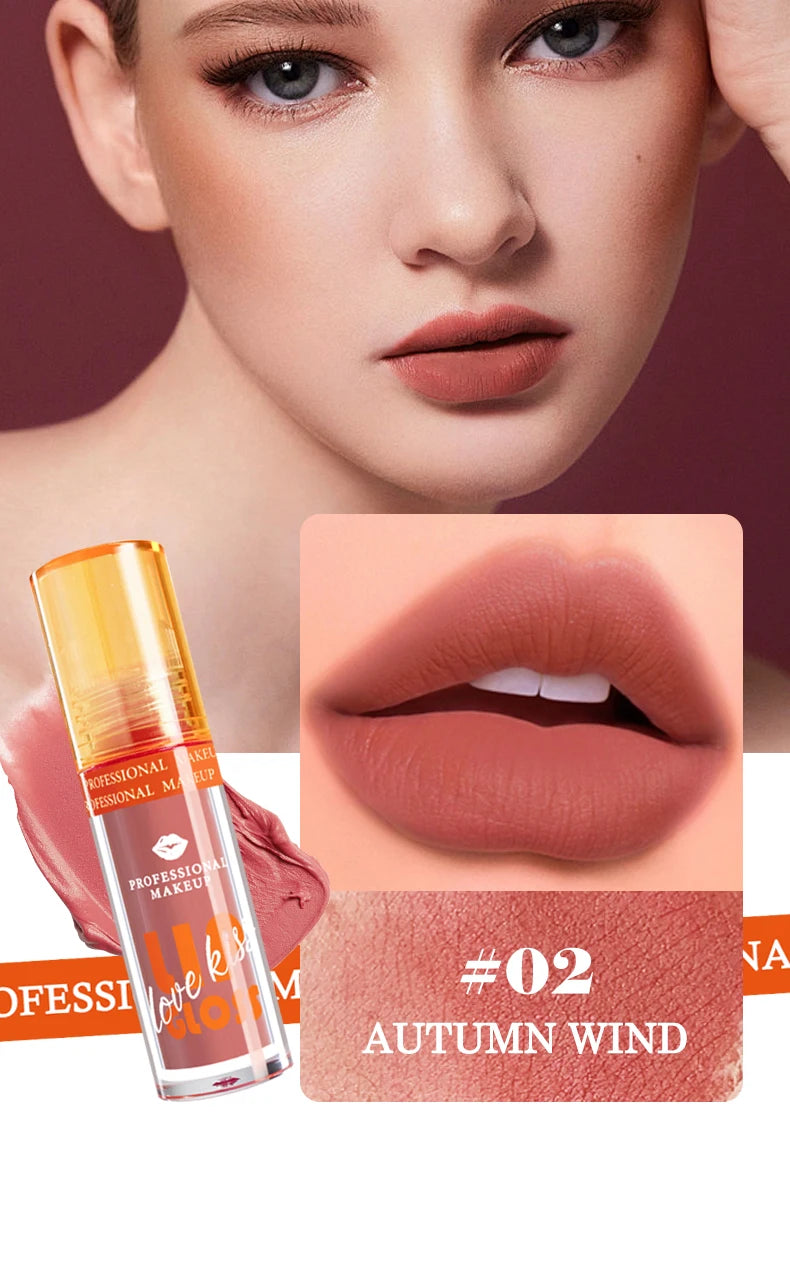 Matte Lip Gloss Waterproof Long Lasting Liquid Lipstick Berry Shades - 12