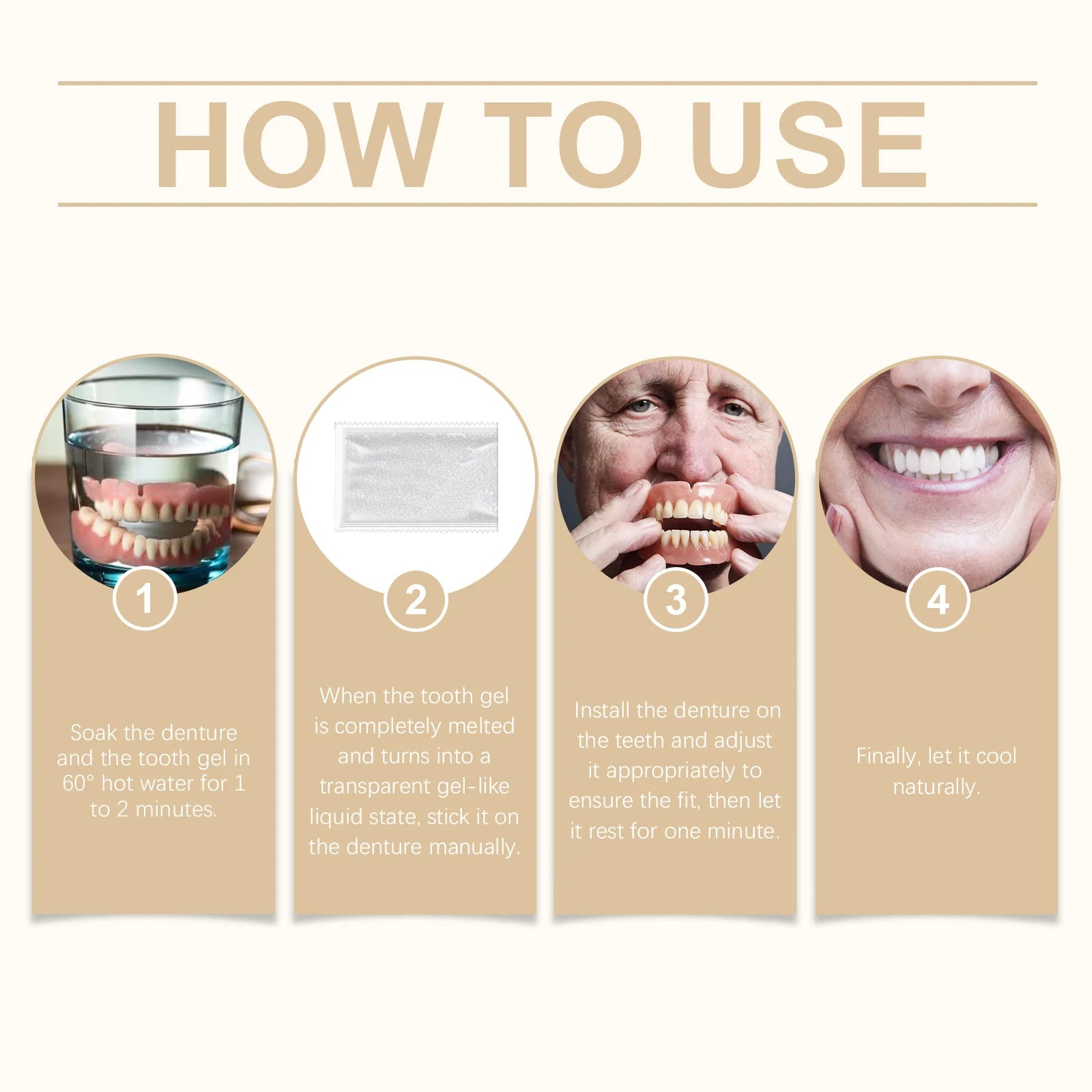 Temporary Silicone Denture Set for Smile Restoration - 14