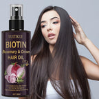 Biotin Rosemary and Onion Hair Oil for Damaged Dry Split Hair Repair