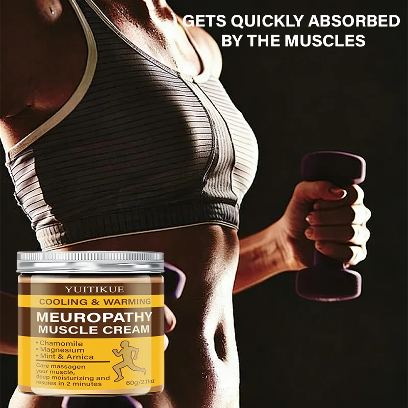 YUITIKUE Neuropathy Muscle Relief Cream Magnesium Arnica Massage Balm - 5