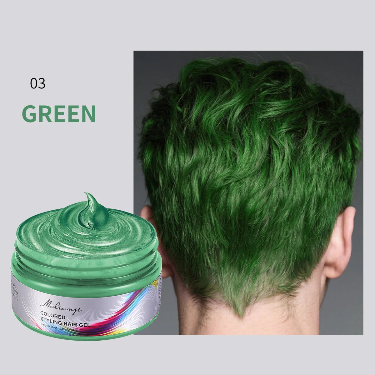 Molianji Disposable Instant Color Hair Styling Gel 100ml